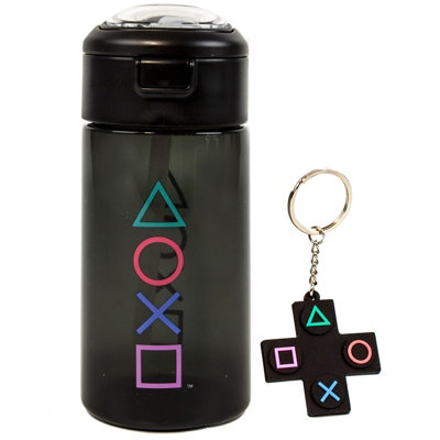 Playstation Symbols Sports Bottle Set Black (One Size) from B&Q