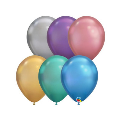 Qualatex Latex Round Balloon (Pack Of 100) Multicoloured (One Size) from B&Q
