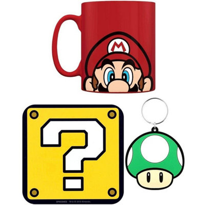 Super Mario Unisex Red Mug & Coaster Set In - Image 5