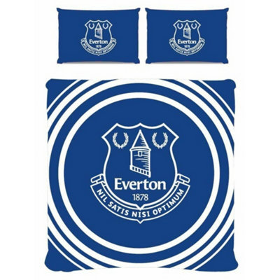 Everton Fc Unisex White Pulse Duvet Cover Set In | : Double - Image 3