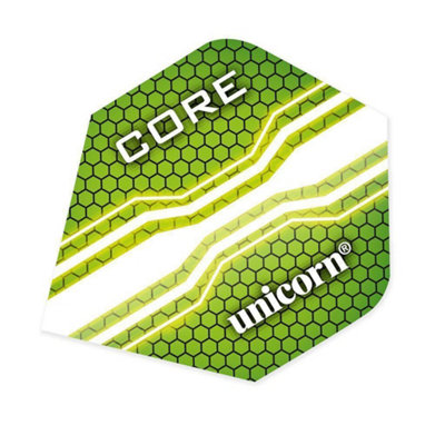  - Unicorn Core .75 Plus Dart Flights Green (One Size)
