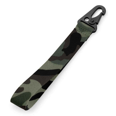 B&Q Bagbase Brandable Key Clip Jungle Camo (One Size)