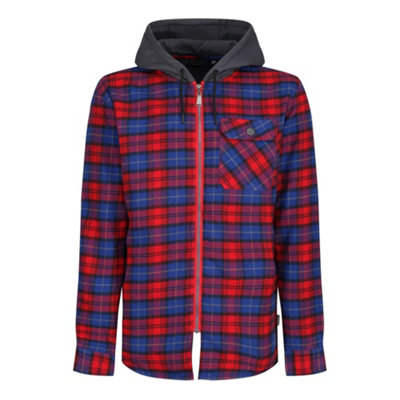  - Regatta Professional Mens Checked Jacket Clic Red (Xxl)