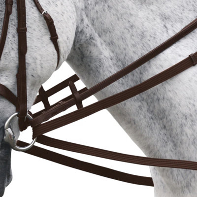 Shires Cotton Horse Web Reins Brown (One Size) from B&Q
