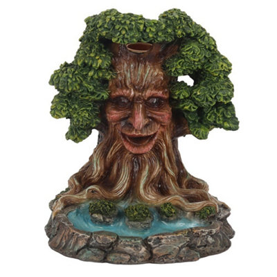  - Something Different Tree Man Pond Backflow Incense Burner Green/brown (One Size)