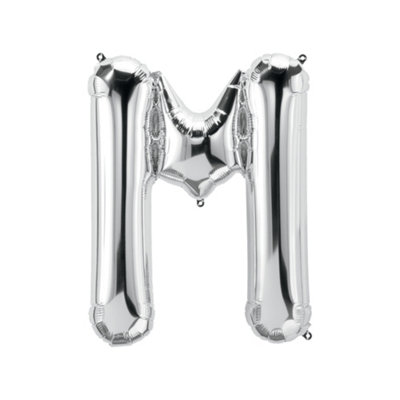 Realmax M Foil Balloon Silver (One Size) from B&Q