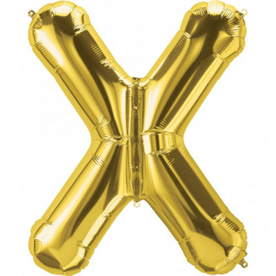 Realmax X Foil Balloon Gold (One Size) from B&Q