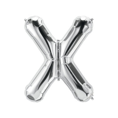 Realmax X Foil Balloon Silver (One Size) from B&Q