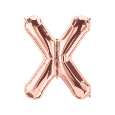 Realmax X Foil Balloon Rose Gold (One Size) from B&Q
