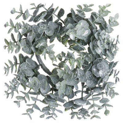 Hill Interiors Eucalyptus Christmas Candle Wreath Green (28Cm X 8Cm X 28Cm) from B&Q
