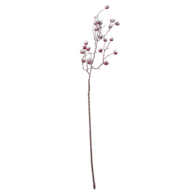 B&Q -  Festive Berry Christmas Artificial Plant Red/white (73Cm X 13Cm X 13Cm)