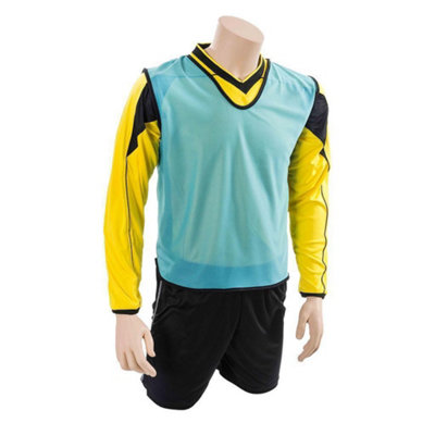  - Precision Childrens/kids Training Mesh Breathable Sleeveless Bib Sky Blue (2-3 Years)