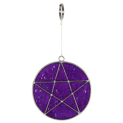 Something Different Mystical Pentagram Suncatcher Purple (One Size) from B&Q
