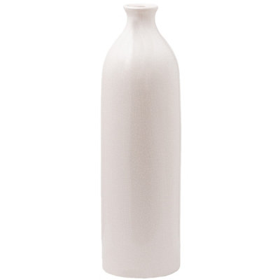Hill Interiors Garda Gisela Glazed Vase White (One Size) from B&Q