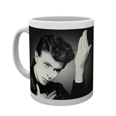 David Bowie Heroes Mug Grey/black (One Size) from B&Q
