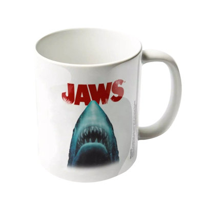 B&Q Blue/White/Red Jaws Shark Head Mug //Blood (One ) 12Cm