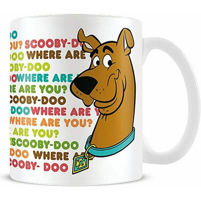 Scooby Doo Where Are You Mug White/brown (One Size) from B&Q