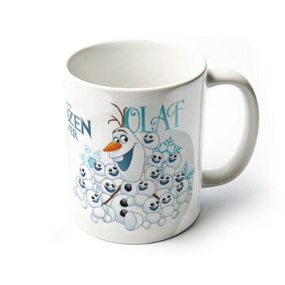 Disney Frozen White/Blue Frozen Olaf Mug (One ) 12Cm