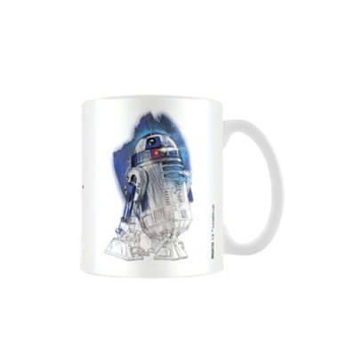 Star Wars: The Last Jedi Brush Stroke R2-D2 Mug White (One Size) from B&Q