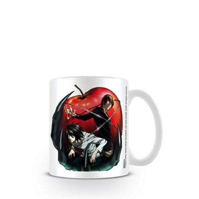 B&Q White/Black/Red Death Note Apple Mug (One ) 12Cm