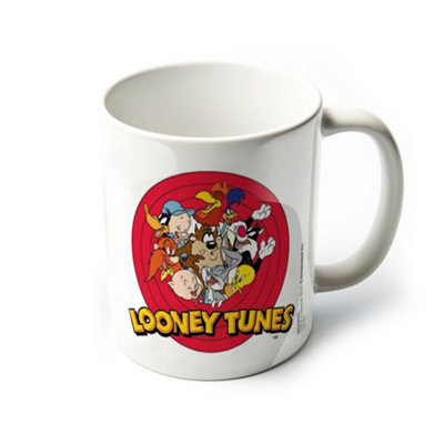  - Looney Tunes Logo Mug White/red/yellow (One Size)