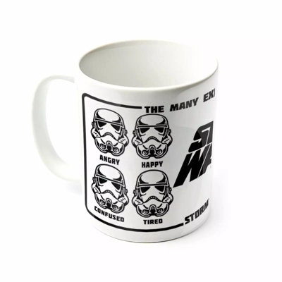 Star Wars Expressions Of A Stormtrooper Mug White/black (One Size) from B&Q