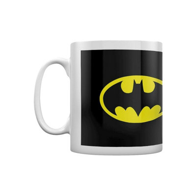 DC comics Batman Logo Mug Black/yellow (One Size) from B&Q