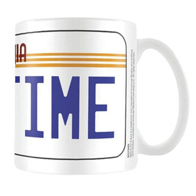  - Back To The Future License Plate Mug White/blue/yellow (One Size)