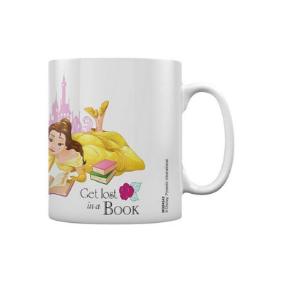 Beauty And The Beast Books Mug White/yellow (One Size) from B&Q