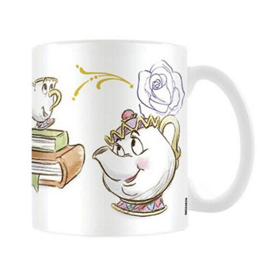 Beauty And The Beast Enchanted Chip Mug White/lilac (One Size) from B&Q