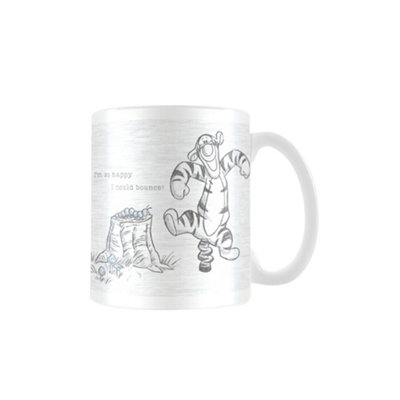 Winnie The Pooh Bounce Mug Black/white (One Size) from B&Q