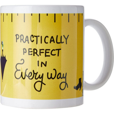  - Mary Poppins Practically Perfect Mug Yellow (One Size)