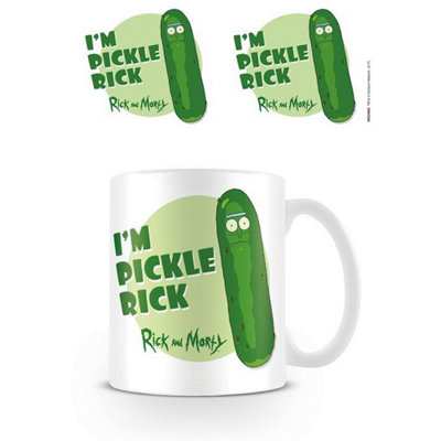 Rick And Morty Pickle Rick Mug White/green (One Size) from B&Q