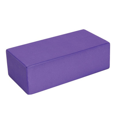 Yoga-Mad Hi-Density Yoga Brick Purple (22Cm X 11Cm X 7Cm) from B&Q
