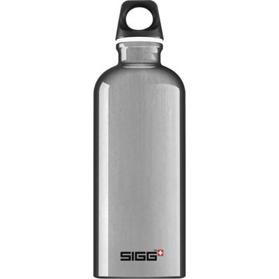 B&Q Sigg Travel Water Bottle Aluminium (1L) Grey