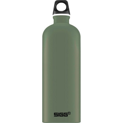 B&Q Sigg Travel Water Bottle Leaf (1L) Green