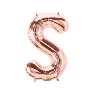 Realmax S Foil Balloon Rose Gold (One Size) from B&Q