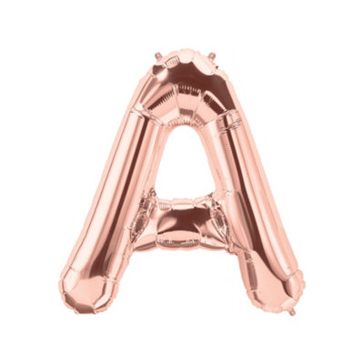 Realmax A Foil Balloon Rose Gold (One Size) from B&Q