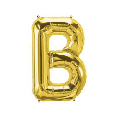Realmax B Foil Balloon Gold (One Size) from B&Q
