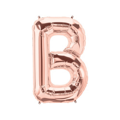 Realmax B Foil Balloon Rose Gold (One Size) from B&Q