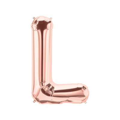 Realmax L Foil Balloon Rose Gold (One Size) from B&Q