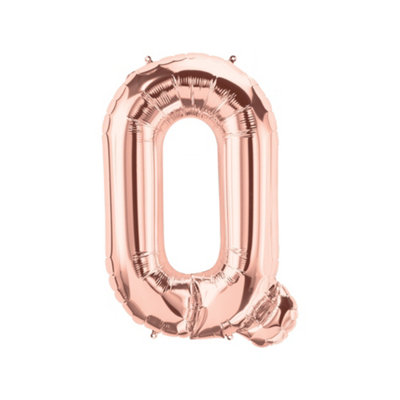 Realmax Q Foil Balloon Rose Gold (One Size) from B&Q