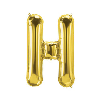Realmax H Foil Balloon Gold (One Size) from B&Q