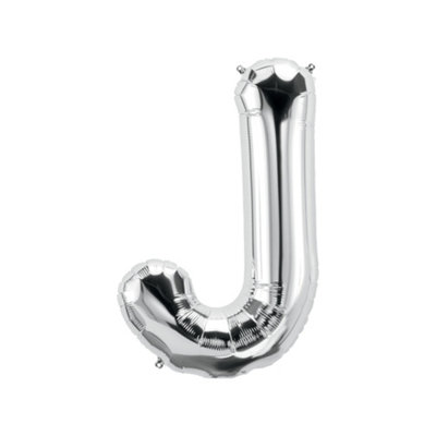 Realmax J Foil Balloon Silver (One Size) from B&Q