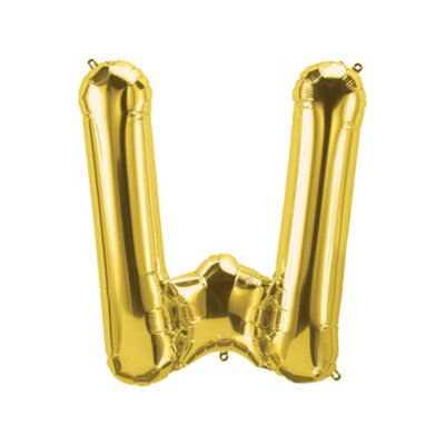 Realmax W Foil Balloon Gold (One Size) from B&Q