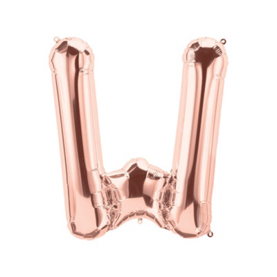 Realmax W Foil Balloon Rose Gold (One Size) from B&Q