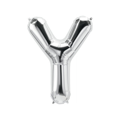 Realmax Y Foil Balloon Silver (One Size) from B&Q