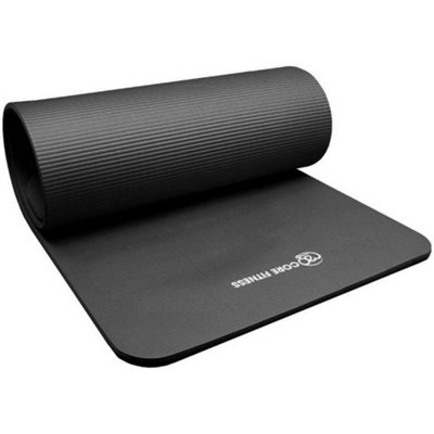 Fitness Mad Nbr Yoga Mat Black (One Size) from B&Q