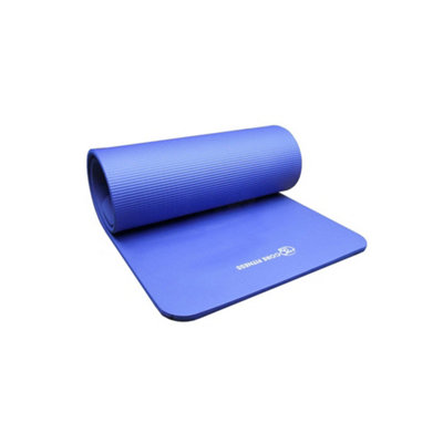 Fitness Mad Nbr Yoga Mat Blue (One Size) from B&Q