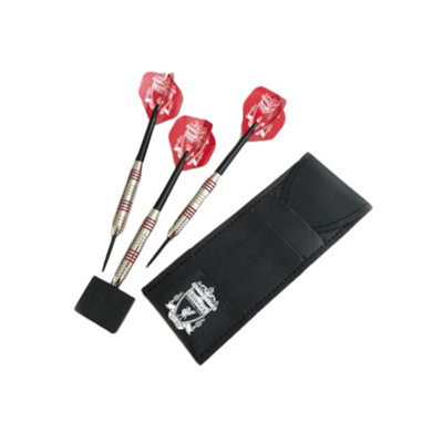 Liverpool Fc Leather Darts Set (Pack Of 3) - Red/White/Silver/Black - Image 4